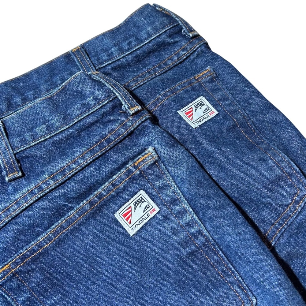 Tyndale FR Flame Resistant Work Jeans Mens 40x28 Made in USA Arc Rated 23 CAL